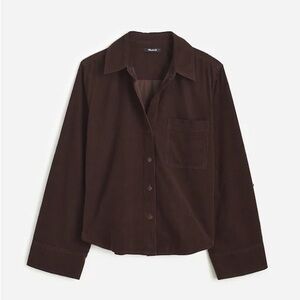 Madewell Easy Y-Neck Button-Up Shirt